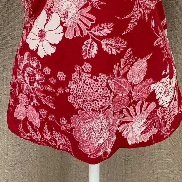 SOLD PERSEPTION CONCEPT Floral Wrap Flutter Sleeve Top Blouse - Picture 5 of 12